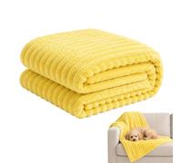 Coperta per Cani da Divano Tappetino da Sonno Caldo e Calmante Animali | Coperta Da Cuccia Per Cane Taglie Medie Grandi Campeggio Viaggio Trasportino Cuccia Rifugio Letto Giallo C
