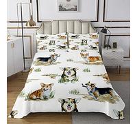 Coperta per cani da ragazzo con motivo Corgi trapuntato trapuntata per bambini ragazzi ultra morbido260x240cm
