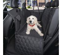 Coperta per cani per auto sedile posteriore Rocky, coperta per cani impermeabile e antigraffio, coperta protettiva per sedile posteriore nera