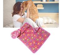Coperta per cani Simpatiche stampe di artigli su morbida fibra termica rosa Confortevole coperta per dormire per gatti per la casa della famiglia al coperto (XL)