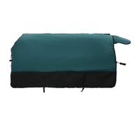 Coperta per cavallo, verde scuro e nero, in poliestere, 115 cm, impermeabile, antivento, traspirante, con chiusura regolabile, per stalla, pascolo, all'aperto e equitazione