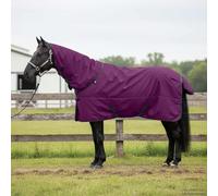 Coperta per cavallo, verde scuro, nero, 135 cm, in poliestere, impermeabile, traspirante, antivento, con cinghia regolabile, per stalla, equitazione, attività all'aperto, protezione invernale