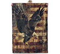 Coperta Per Divano Bald Eagle, American Flag Coperta Estiva Divano L