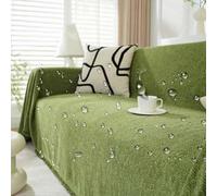 Coperta per divano, extra large, impermeabile, antiscivolo, per divani a 3-4 posti, comodo copriletto per soggiorno e divano con nappe
