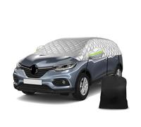 Coperta per grandine semi-garage compatibile con Renault Kadjar 2015-2022, protezione dalla neve Mezza copertura auto 6 strati ispessita mezza copertura impermeabile con cinghia antivento Strisce