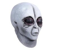 Coperta per il viso di Halloween, copertura per il viso alieno, accessorio per la testa realistica di Halloween, copertura per il viso di festa portatile, per scherzi multiuso per carnevale