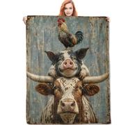 Coperta Per Letto Funny Farm Animals Coperta Per Sedia Letto M