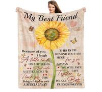 Coperta per migliore amica da donna, regalo di compleanno per BFF, regali dell'amicizia, regali per la sorella dell'anima, coperta Bestie 152,4 x 127 cm