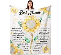 Coperta per migliore amica, regalo di compleanno per migliore amica, regalo dell'amicizia per donne, regali per migliori amici, regali per migliori amici, coperta per la mia migliore amica, 60 x 50 cm