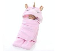 Coperta per neonato in doppia flanella invernale (rosa)