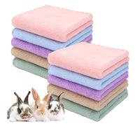 Coperta per porcellini d'India, 10 pezzi, in pile, per animali domestici, 35 x 75 cm, per porcellini d'India, per animali domestici, coperta per conigli, criceti, conigli, cincillà, scoiattolo