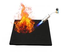 Coperta per saldatura in feltro di carbonio, 100 x 50 cm, spessore 5 mm, scudo termico ad alta temperatura, telo protettivo ignifugo per tubi idraulici, saldatura, brasatura e protezione del pavimento