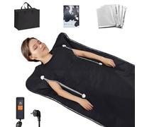 Coperta per sauna a infrarossi, portatile Oxford, con custodia e telecomando, timer da 20-60 minuti, sauna domestica, per rilassamento, disintossicazione