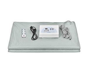Coperta per sauna multifunzione di bellezza per la perdita di peso Coperta per modellare il corpo fumante Coperta per modellare il corpo a 2 zone Sauna termica digitale a infrarossi lontani