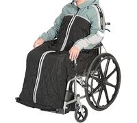Coperta per Sedia a Rotelle, Coperta per sedia a rotelle in pile leggero e accogliente, copre le gambe e la parte inferiore del corpo, adatta a tutte le sedie a rotelle.(Black)