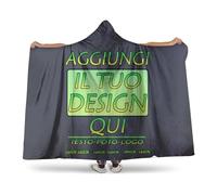 Coperta personalizzata con foto coperta indossabile vestaglia pile donna Personalizzato Design il tuo quadro con Testo ponderata oversize Flanella plaid per uomo weighted blanket idea regalo donne