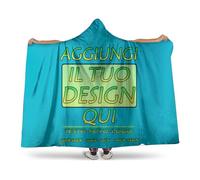 Coperta personalizzata con foto coperta indossabile vestaglia pile donna Personalizzato Design il tuo quadro con Testo ponderata oversize Flanella plaid per uomo weighted blanket idea regalo donne