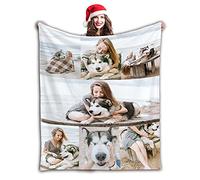 Coperta personalizzata con foto di testo. con 1-9 collage di foto. di flanella per la famiglia, il compleanno, il regalo di nozze, si adatta al divano, al divano, alla camera da letto-180cmX200cm
