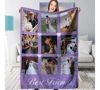 Coperta Personalizzata con Foto Di Testo, Coperta Personalizzata, Morbida e Confortevole Coperta,Per Papà, Mamma, Figli, Amici, Amanti e Cani e Gatti, Per Compleanni, Vacanze, Anniversari, Natale.