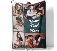 Coperta Personalizzata con Foto e Testo - Plaid Personalizzato per Donna, Uomo - Coperta Personalizzate per Ragazze, Ragazzi e Famiglia - Regali Personalizzati per Anniversario, Compleanno e Natale