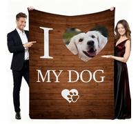 Coperta personalizzata di lusso per cani, per divano, regalo premuroso per cani mamma e papà, accogliente regalo per amanti dei cuccioli per donne, uomini, proprietari di animali domestici