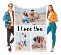 Coperta personalizzata in flanella: il regalo di Natale perfetto per la cop L3S7