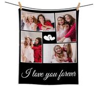 Coperta personalizzata in morbida flanella, regalo di coppia per lui e lei, compleanno, anniversario, festa della mamma