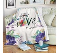 Coperta personalizzata per la mia bellissima figlia da mamma papà mare oceano oggi è un bel giorno per trascorrere una fantastica giornata compleanno Natale coperta in pile personalizzata