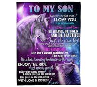 Coperta personalizzata per la mia bellissima figlia da mamma papà mare oceano oggi è un bel giorno per trascorrere una fantastica giornata compleanno Natale coperta in pile personalizzata