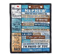 Coperta personalizzata per la mia nonna da parte dei nipoti, nipote, voglio dirti che ti amo, compleanno, festa della mamma, Natale, coperta in pile personalizzata.
