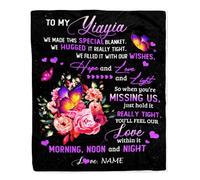 Coperta personalizzata per la mia zia speciale da nipote, nipote, fiore, farfalla, zia speciale come un'amica, zia, compleanno, Natale, coperta in pile personalizzata