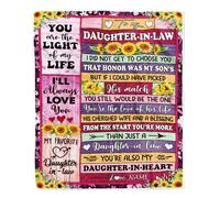 Coperta personalizzata per mia moglie da parte di mio marito quando ti dico che ti amo moglie compleanno anniversario San Valentino Natale coperta in pile per letto personalizzata