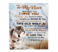 Coperta personalizzata per mia nipote da nonna nonno ti amo abbracci lettera posta aerea compleanno natale laurea coperta in pile personalizzata