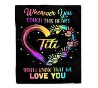 Coperta personalizzata per mia nipote da zia zia donne nere africane sarai sempre la mia ragazza compleanno Ringraziamento Natale coperta in pile personalizzata