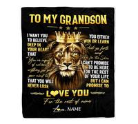 Coperta personalizzata per mia nipote dalla nonna A volte è difficile trovare le parole per dire Ti amo Cavallo Compleanno Natale Coperta in pile personalizzata