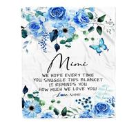 Coperta personalizzata per mia nonna da parte di mia nipote per tutte le volte che ho dimenticato di ringraziarti per il compleanno, la festa della mamma, il Natale, la coperta in pile personalizzata