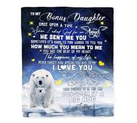 Coperta personalizzata per mio padre da parte di mio figlio, grato, ti amo papà, compleanno, ringraziamento, festa del papà, Natale, coperta in pile personalizzata