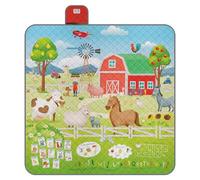 Coperta Pic Nic Impermeabile Bambini - Telo Picnic Grande da Campeggio Spiaggia Montagna Parco Giardino per Bimbi Portatile - Tappeto Gioco per Esterno con Disegni Pieghevole (Fattoria, 200x200 cm)