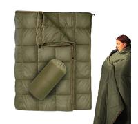 Coperta pieghevole - 190 x 140 cm in cotone di seta, impermeabile, leggero, pieghevole, design caldo portatile a prova di umidità, copertura da campeggio per viaggi, auto, divano