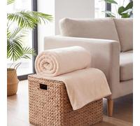 Coperta Pile Plaid Traspirante e Facile da Lavare 50x90cm bianco | Coperta Calda Accogliente Traspirante E Facile Da Lavare Per Primavera, Estate, Autunno