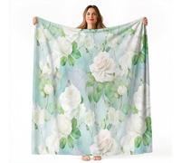 Coperta Pile Rosa bianca fresca ed elegante Coperta Plaid Pile Divano Blanket in Flanella, 220 x 260 cm Coperta Letto Bambini Calore Morbida, Coperta Leggera Per Campeggio Grigio Blu Crema Bianco