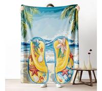 Coperta Pile Starfish Flip Flop Calda Coperta Termica Morbida Plaid Pile di Flanella per Sedie Sedia Ufficio Divano