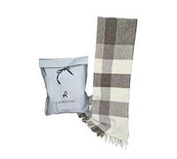 Coperta plaid cm 130 x 170 in pura lana vergine a quadri LANEROSSI MARZOTTO