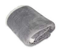 Coperta Plaid Divano Pile Invernale Tinta Unita Disegno Treccia MOD.OSLO BEIGE