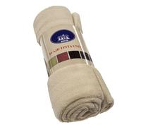 Coperta Plaid Morbida Pile Caldo Soffice Avvolgente Da Divano Letto 1 Piazza e Mezza 160x210 Panna