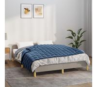 vidaXL Coperta Ponderata Blu 152x203 cm 11 kg Tessuto