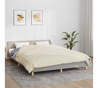 vidaXL Coperta Ponderata Crema Chiaro 200x200 cm 9 kg Tessuto