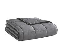 Coperta ponderata da 7,7 kg, 152,4 x 203,2 cm, in microfibra con perline di vetro, per adulti, per tutte le stagioni, estate, autunno, inverno, morbida e spessa, coperta confortevole