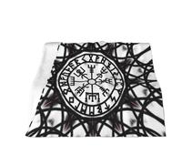 Coperta Portatile con Mitologia Nordica Vichinga, Coperta in Flanella Vichinga Vintage, Coperta Morbida E Calda per Divano, Letto, Soggiorno, Dormitorio