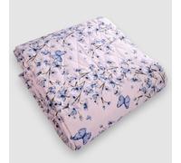 Coperta primaverile Fiorellini azzurri Boutis Eden floreale Matrimoniale